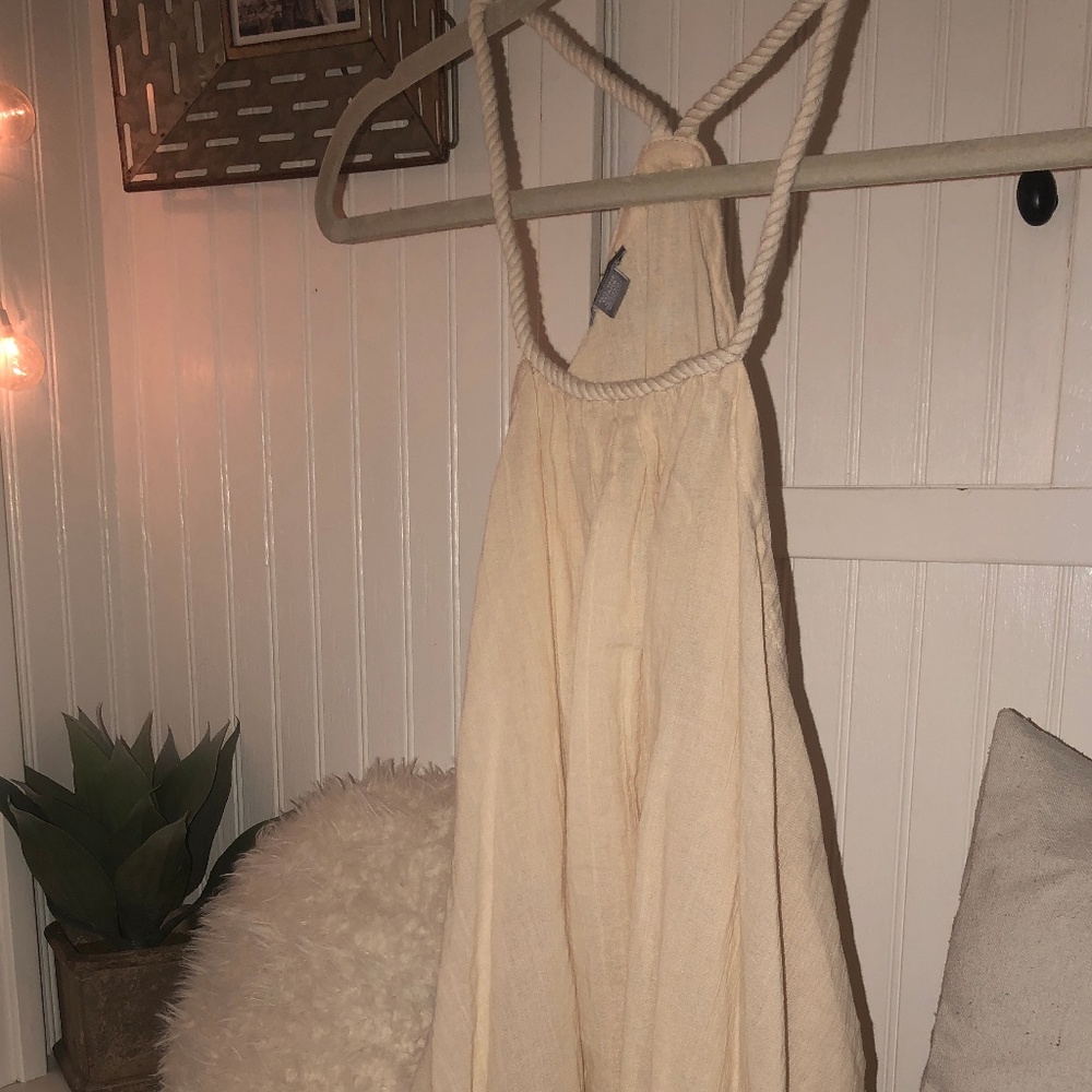 Aerie Cream Linen Tank Never Worn